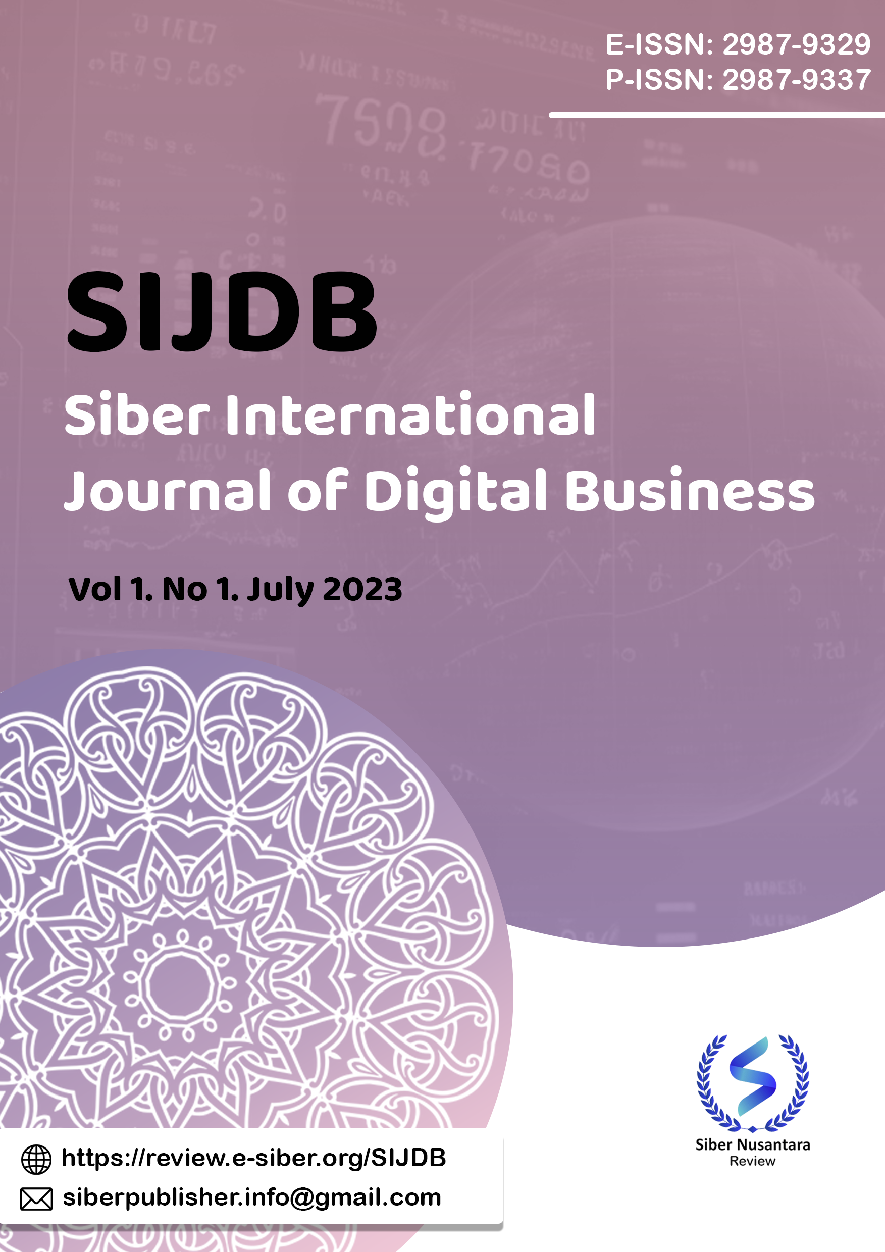 					View Vol. 1 No. 1 (2023): (SIJDB) Siber International Journal of Digital Business (July 2023)
				