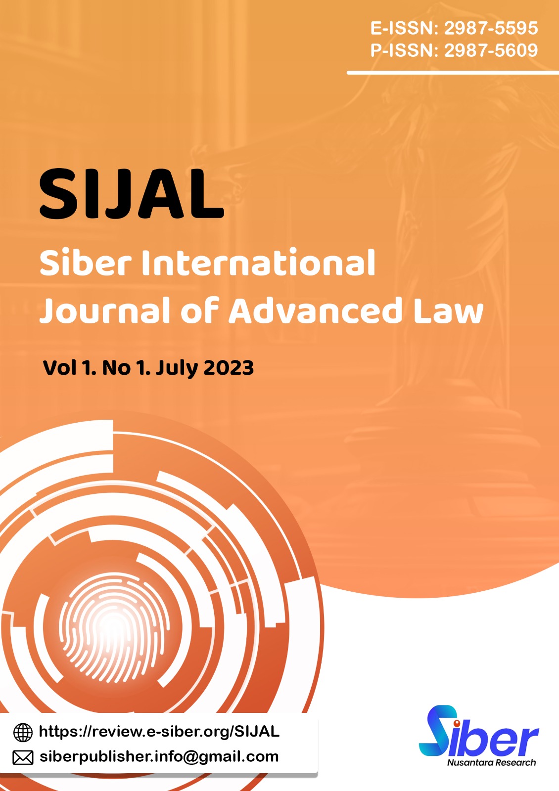 Siber International Journal of Advanced Law (SIJAL)